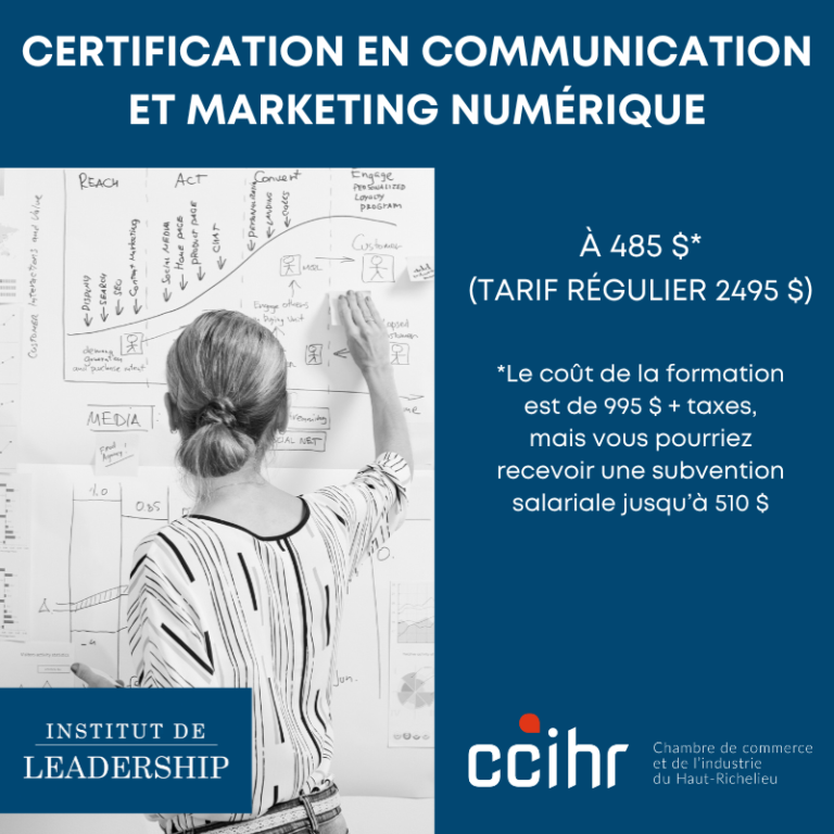 Institut de Leadership certification en communication et marketing numerique