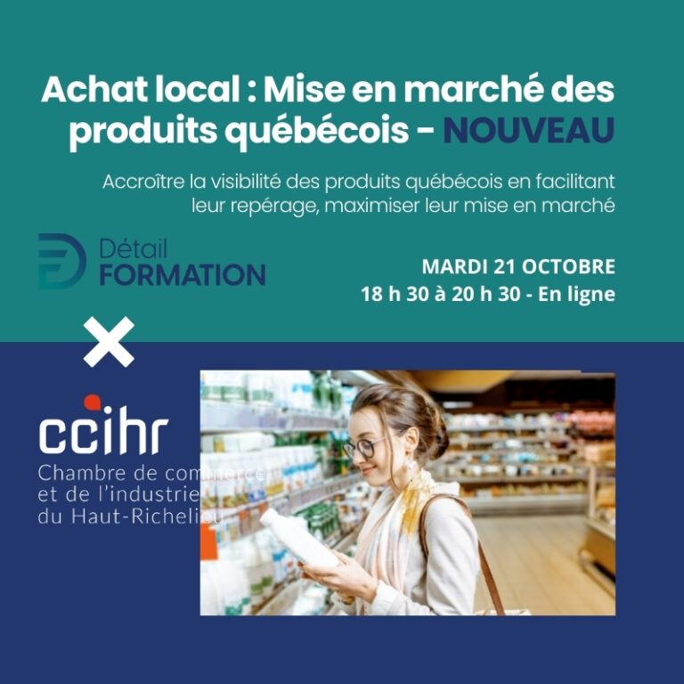Achat local mise en marché de produits québécois formation