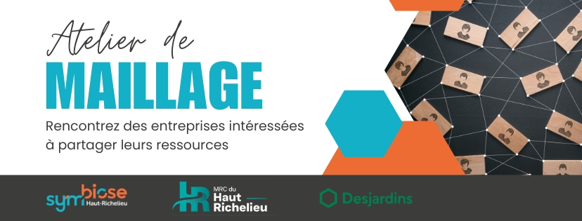Atelier de maillage échange de ressources Symbiose Haut-Richelieu