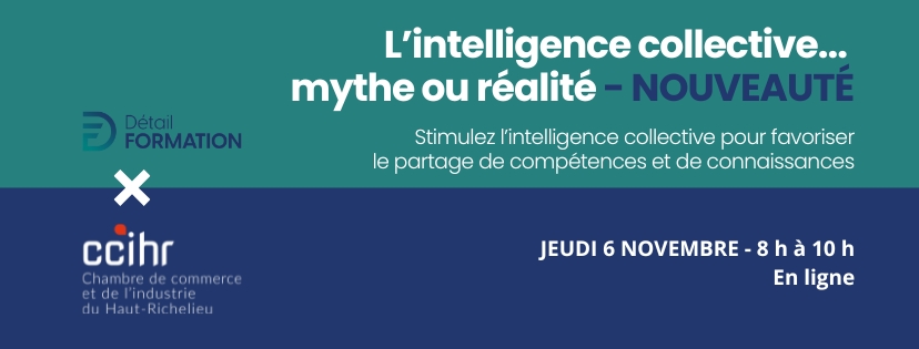 Formation Intelligence collective en ligne st-jean-sur-Richelieu