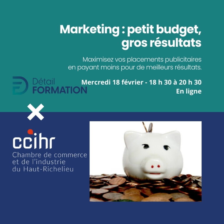 formation marketing à petit budget