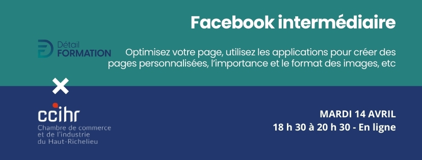Formation en ligne facebook intermédiaire