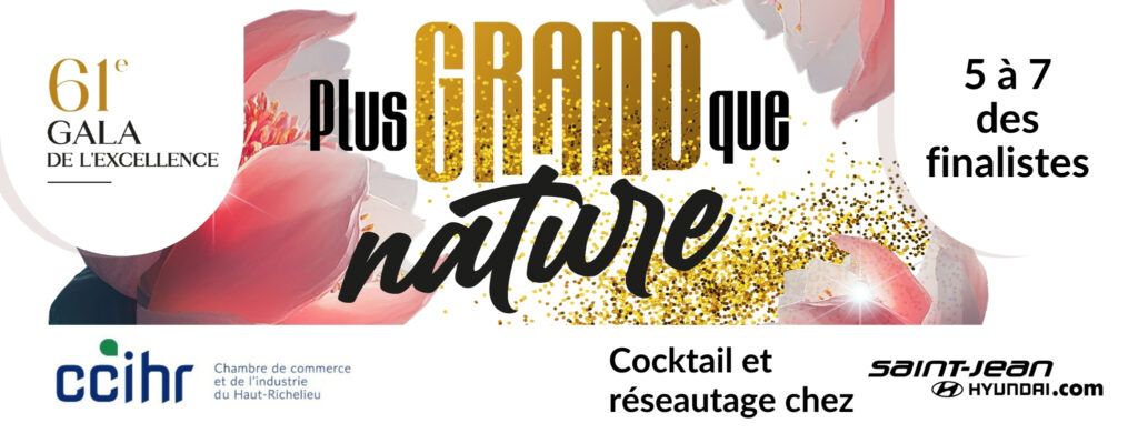 5 à 7 cocktail de dévoilement des finalistes Gala de l'Excellence CCIHR