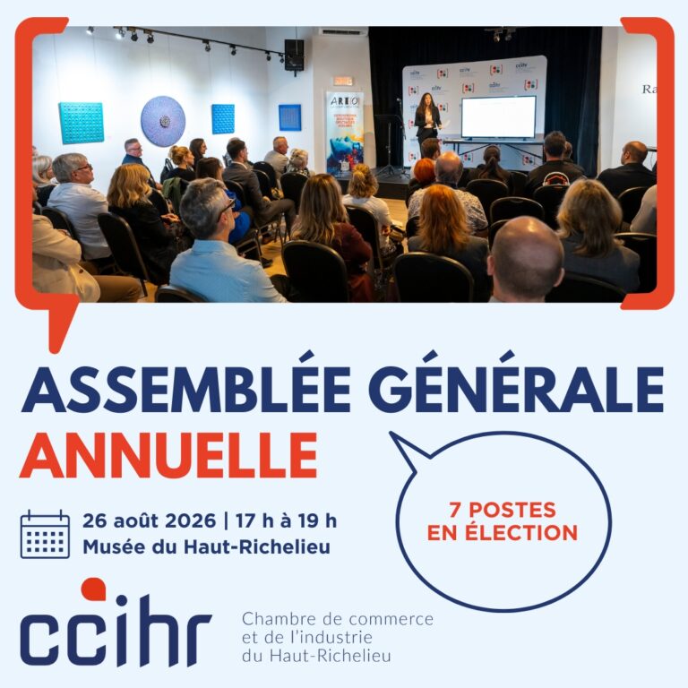 Assemblée générale annuelle CCIHR 2026 au Musée du Haut-Richelieu