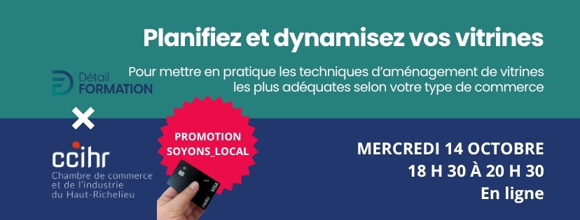 Formation virtuelle création de vitrine commerce