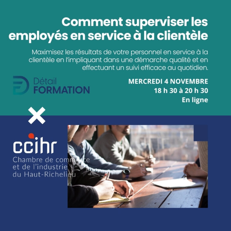 Superviser les employés en service à la clientèle formation en ligne