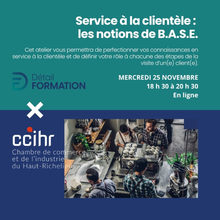 Notions de B A S E en service à la clientèle